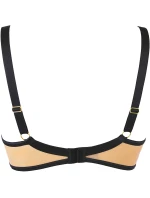 Dámská podprsenka model 21494802 Černá s béžovou - Axami Dámská podprsenka model 21494802 Černá s béžovou - Axami
