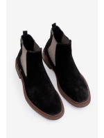 Pánské kotníkové boty Chelsea model 21800740 Černá - Big Star Pánské kotníkové boty Chelsea model 21800740 Černá - Big Star