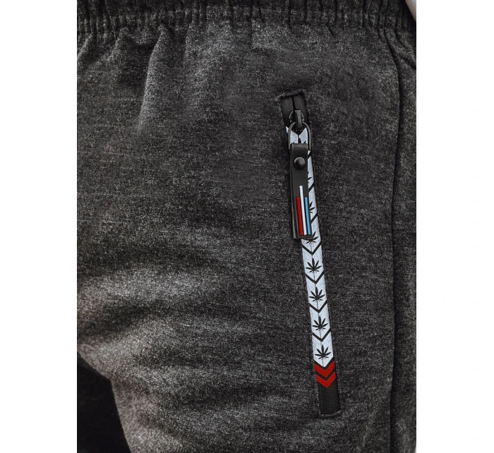 Pánské tmavě šedé tepláky FashionStreet UX4279