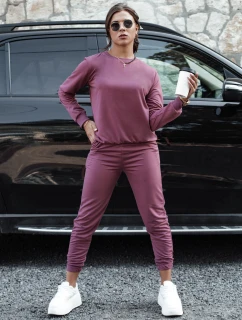 MILIAN dámská tepláková souprava bordó Dstreet model 21980505 - FashionStreet