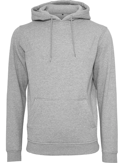 Build your Brand BY 011 Mikina s kapucí z těžké bavlny 56.0011 heather grey Build your Brand BY 011 Mikina s kapucí z těžké bavlny 56.0011 heather grey