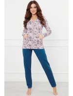 Italská móda Lacenta long r. long sp. color:print/jeans Italská móda Lacenta long r. long sp. color:print/jeans