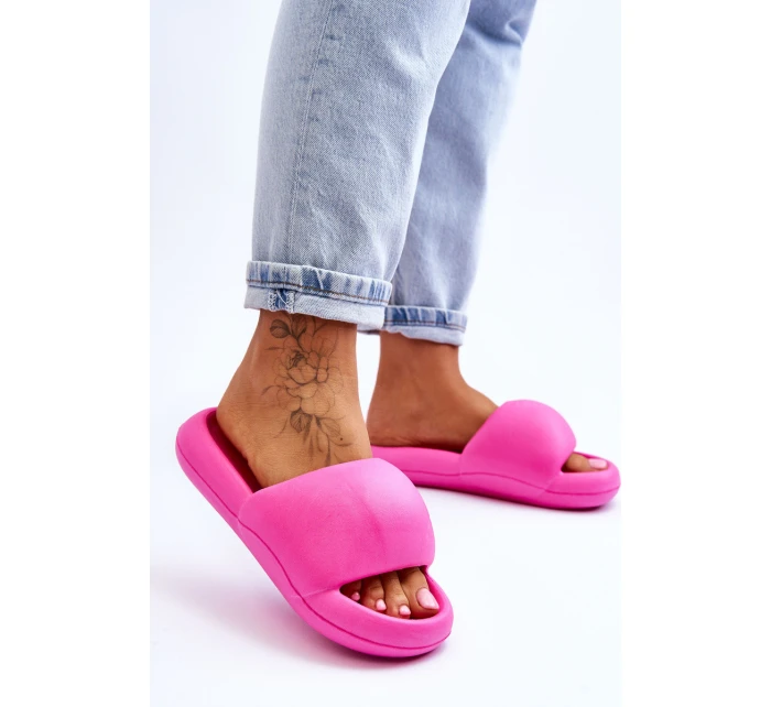 Dámské lehké pěnové pantofle na platformě Fuchsie Milton Dámské lehké pěnové pantofle na platformě Fuchsie Milton