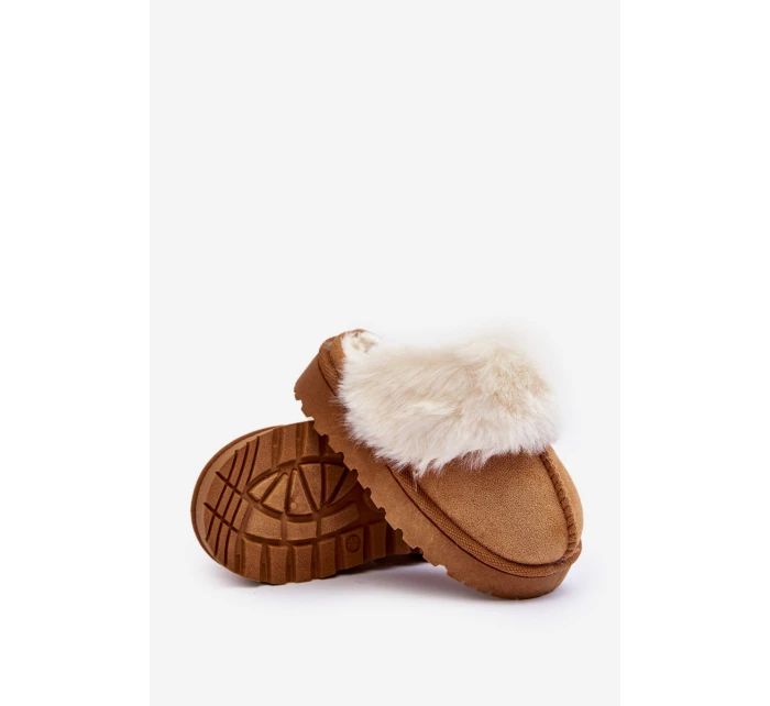 Dětské pantofle s kožešinou model 21639728 - Boto