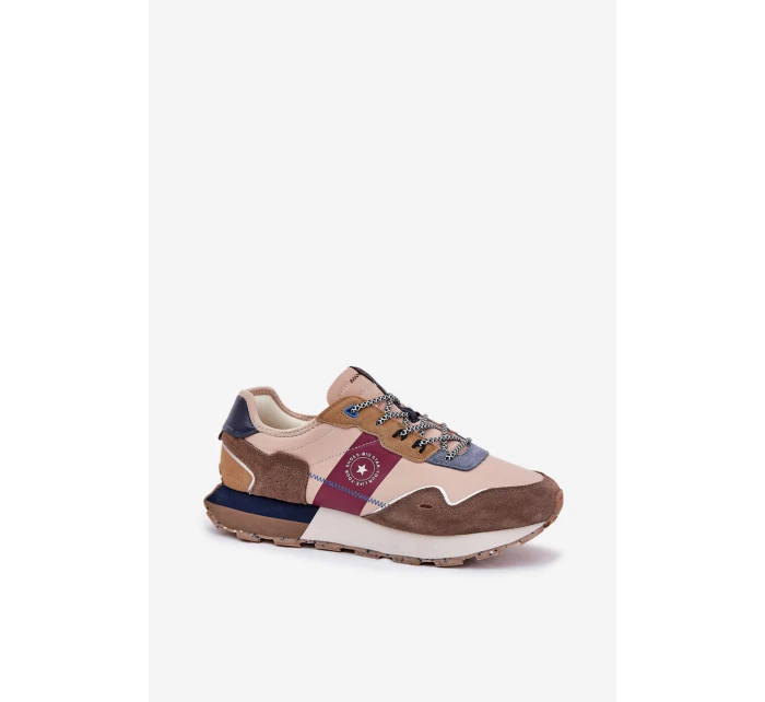 Semišové Pánské Tenisky Na Platformě Big Star RR174475 Hi-Poly System Béžové Semišové Pánské Tenisky Na Platformě Big Star RR174475 Hi-Poly System Béžové