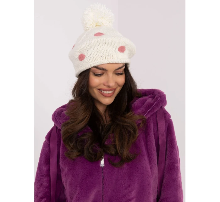 Czapka AT CZ model 20710175 ecru - FPrice Czapka AT CZ model 20710175 ecru - FPrice