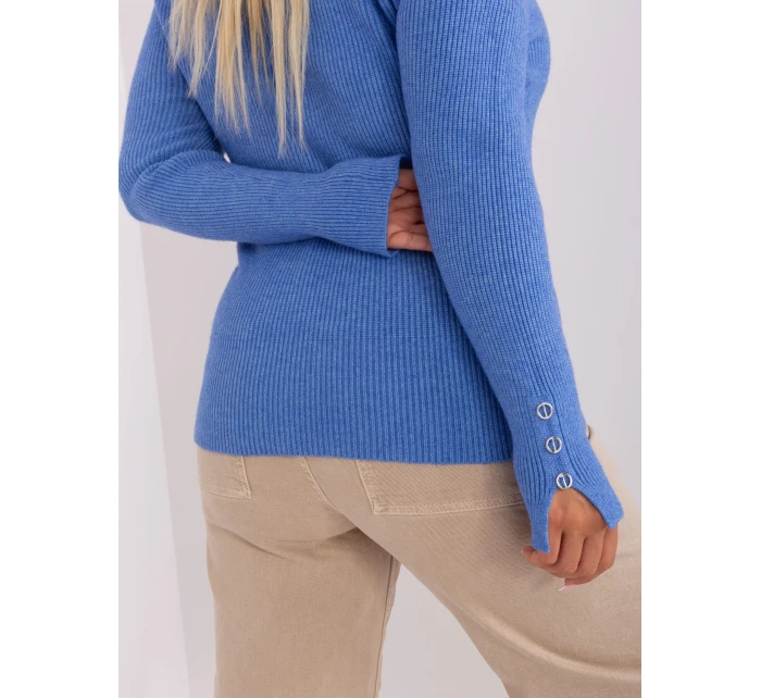 Sweter PM SW PM model 18909328 niebieski - FPrice Sweter PM SW PM model 18909328 niebieski - FPrice