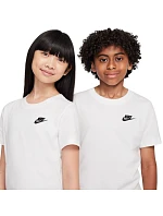 Dětské tričko Nike Sportswear bílé FZ5177 100 Dětské tričko Nike Sportswear bílé FZ5177 100