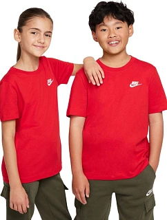 Dětské tričko Nike Sportswear červené FZ5177 657