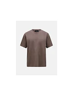 Pánské tričko PEAK PERFORMANCE M Heavy Cotton Tee, hnědé