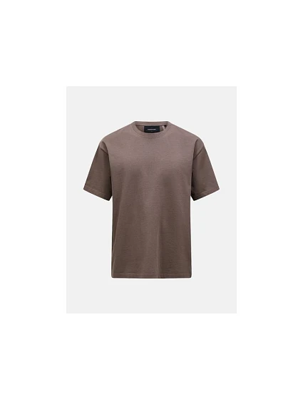 Pánské tričko PEAK PERFORMANCE M Heavy Cotton Tee, hnědé