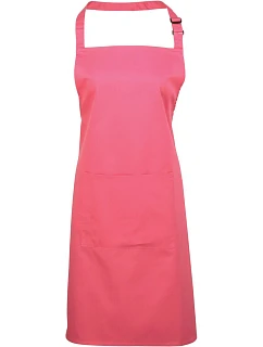 Premier PR 154 Zástěra s laclem a kapsou na břiše "Colours" 39.0154 fuchsia