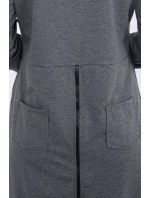 Mikina se zipem na zádech graphite melange Mikina se zipem na zádech graphite melange