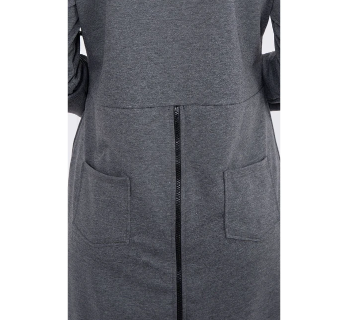 Mikina se zipem na zádech graphite melange Mikina se zipem na zádech graphite melange