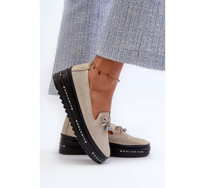 Lesklé Dámské Kozačky Kožené Na Platformě S.Barski LR400 Zlaté