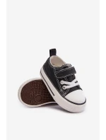 Dětské Textilní Tenisky Na Suchý Zip Černé model 21673307 - Boto Dětské Textilní Tenisky Na Suchý Zip Černé model 21673307 - Boto
