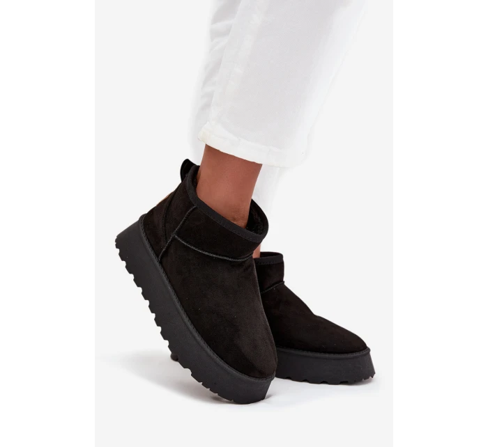 Dámské sněhule na platformě Černé Celyra