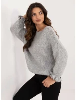 Sweter MI SW model 20535892 szary - FPrice Sweter MI SW model 20535892 szary - FPrice