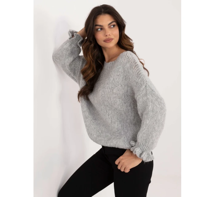 Sweter MI SW model 20535892 szary - FPrice Sweter MI SW model 20535892 szary - FPrice