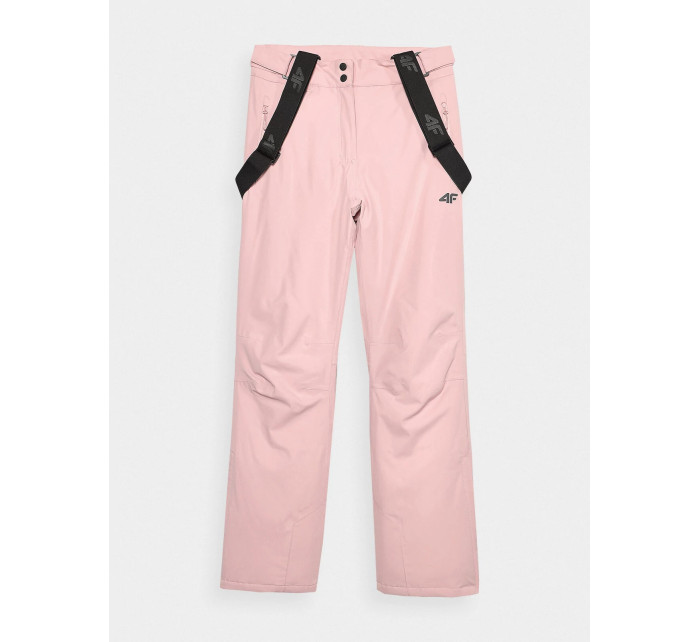 Dámské lyžařské kalhoty se šlemi 4FAW23TFTRF419-56S světle růžová - 4F
