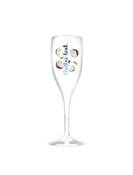 Personalizovaná nerozbitná prosecco sklenice s letním ovocem Personalizovaná nerozbitná prosecco sklenice s letním ovocem