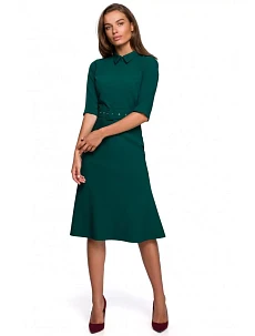 Dámské šaty S231 tmavě zelená - Stylove
