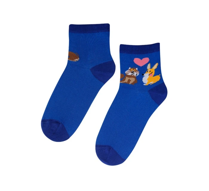 PERFECT WOMAN Valentýnské vzorované ponožky pro ženy