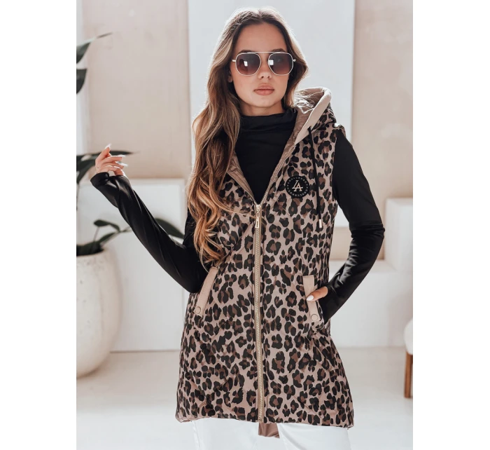 Dámská prošívaná velbloudí vesta ELMERA FashionStreet TY5029 Dámská prošívaná velbloudí vesta ELMERA FashionStreet TY5029