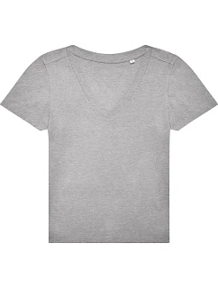 B&C #E150 V /women Dámské tričko s výstřihem do V 01.014T sport grey