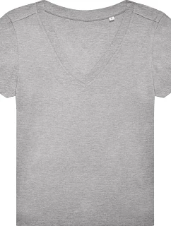 B&C #E150 V /women Dámské tričko s výstřihem do V 01.014T sport grey