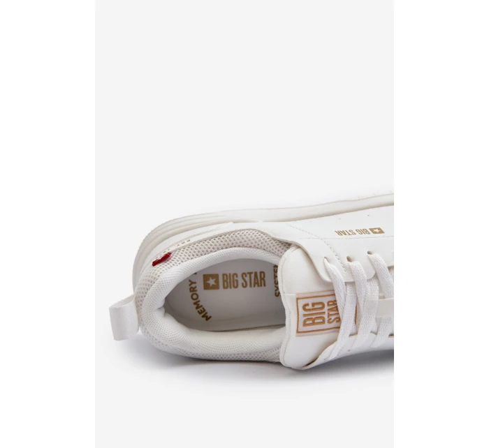 Pánské tenisky s paměťovou pěnou Big Star NN174149 Bílé Pánské tenisky s paměťovou pěnou Big Star NN174149 Bílé
