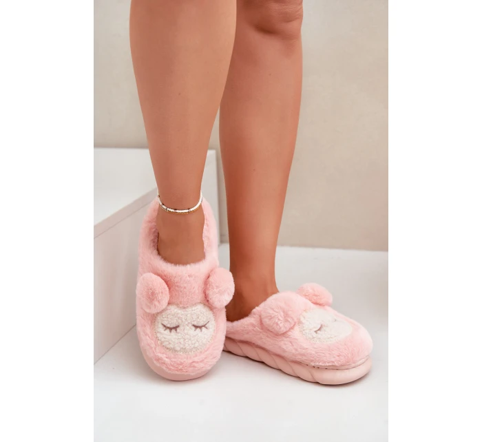 Teplé kožené pantofle dámské růžové Jozelinetta Teplé kožené pantofle dámské růžové Jozelinetta