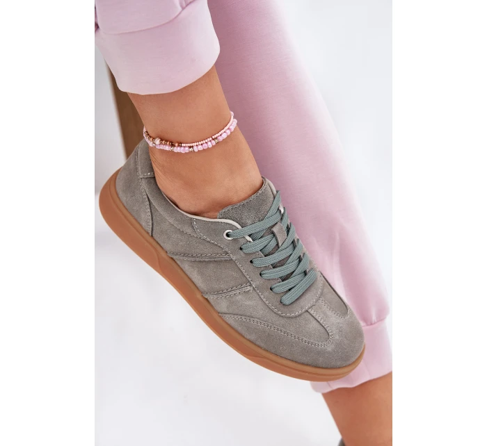 Dámské Nízké Sněhule Z Semiše Zelené model 21691166 - EVENTO