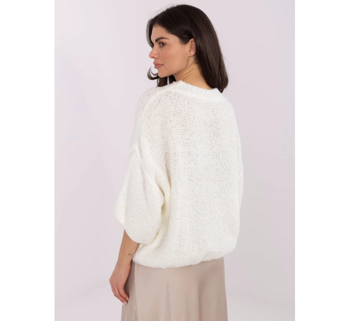 Sweter IT SW model 21766139 ecru - FPrice Sweter IT SW model 21766139 ecru - FPrice