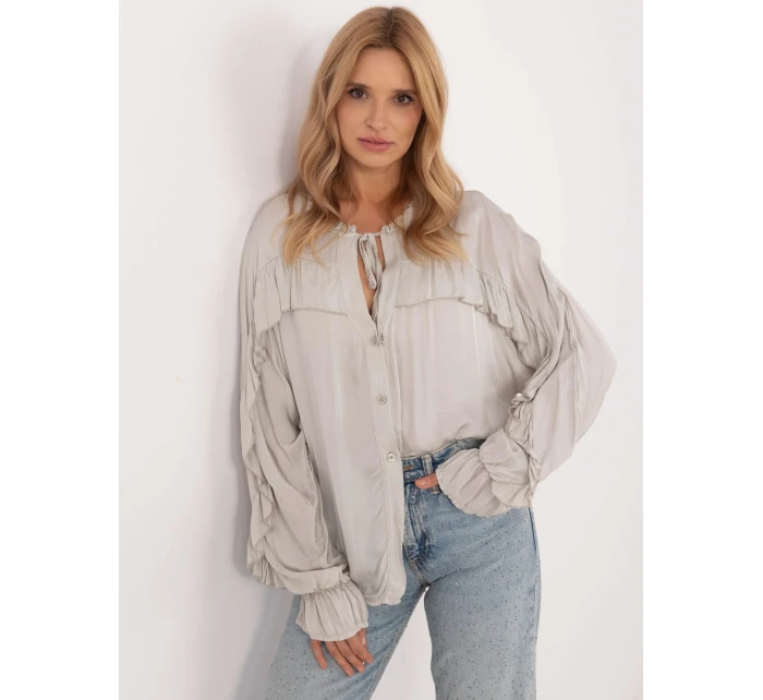 Koszula TW KS BI model 20576551 jasny szary - FPrice