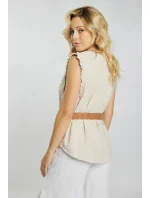 Dámská Mušelínová halenka Béžová - Monnari