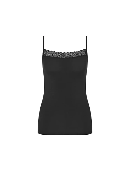 Feel of Modal Spaghetti Top - BLACK - TRIUMPH BLACK - TRIUMPH