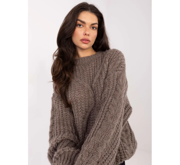 Sweter IN SW model 21789036 ciemny bezowy - FPrice