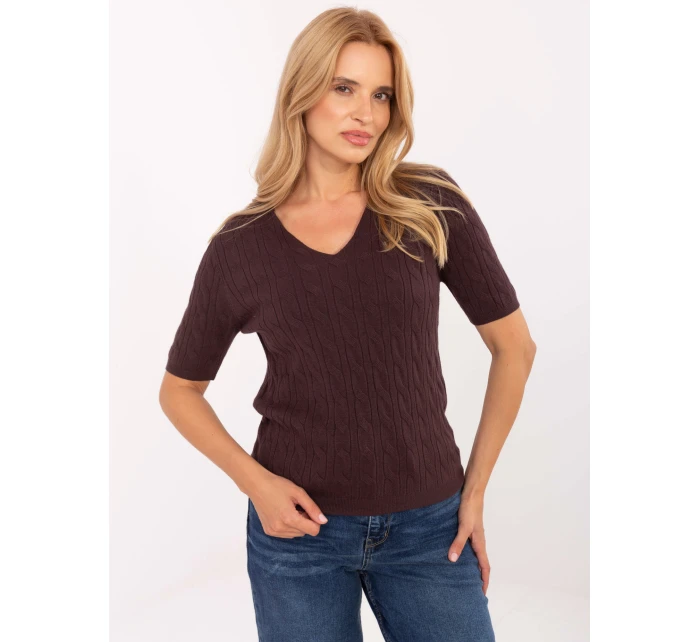 Jumper PM SW B 615.18 tmavě hnědý Jumper PM SW B 615.18 tmavě hnědý