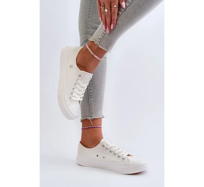 Klasické dámské tenisky Big Star Bílé Klasické dámské tenisky Big Star Bílé