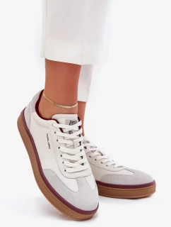 Dámské kožené sneakers Daniel Lopez Just Dare – bílo-šedé