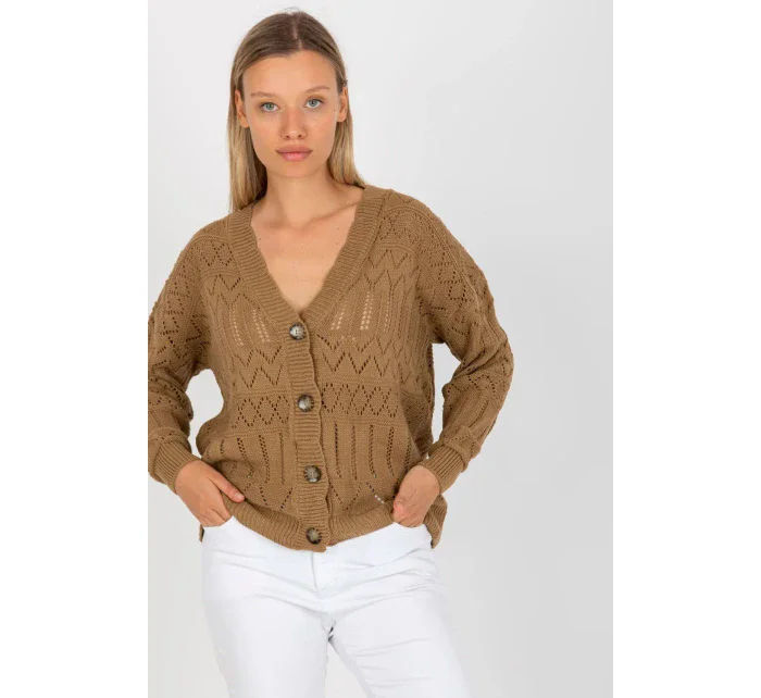 Svetr na zapínání model 175417 Rue Paris Svetr na zapínání model 175417 Rue Paris