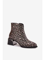 Boty na podpatku model 219591 Step in style Boty na podpatku model 219591 Step in style