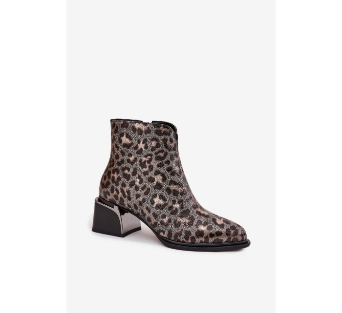 Boty na podpatku model 219591 Step in style Boty na podpatku model 219591 Step in style