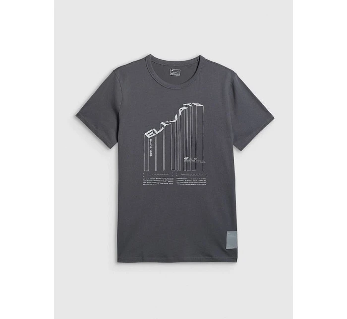 Tshirt regular z nadrukiem męski 4F model 22086798 - Hikvision Tshirt regular z nadrukiem męski 4F model 22086798 - Hikvision