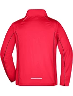 Daiber JN 1122 Pánská softshell bunda s odepínacími rukávy 02.1122 red/black