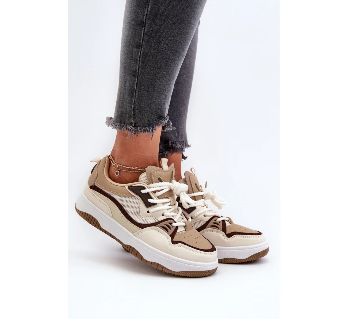 Dámské tenisky na platformě hnědé model 21656953 - Boto Dámské tenisky na platformě hnědé model 21656953 - Boto