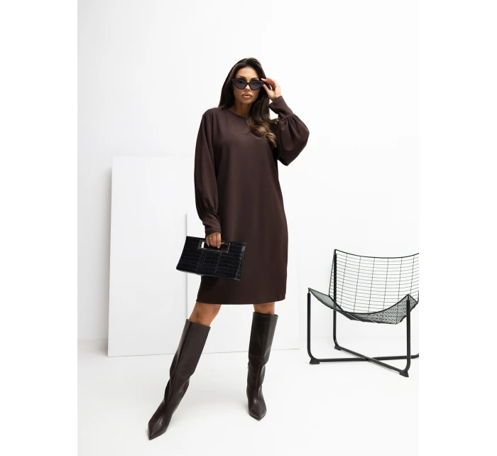 RV SK šaty A1059.17 tmavě hnědé RV SK šaty A1059.17 tmavě hnědé