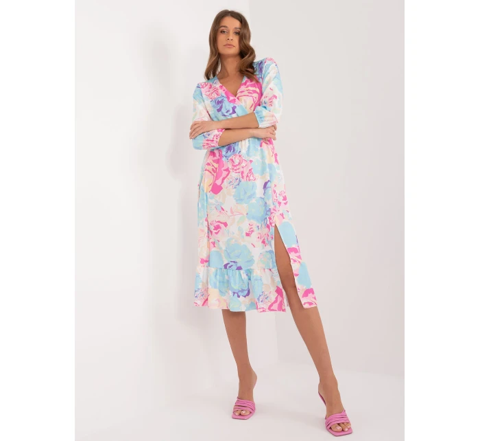 Sukienka WN SK 704 model 21142002 jasny niebieski - FPrice Sukienka WN SK 704 model 21142002 jasny niebieski - FPrice