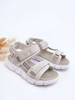Dětské Sandály Na Zip Big Star Bílo-Stříbrné